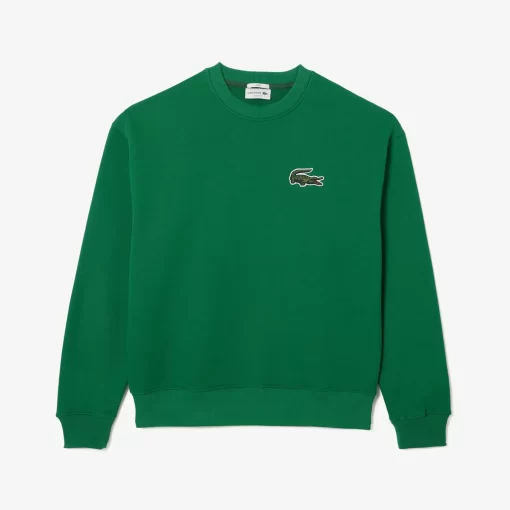 Lacoste Sweatshirts>Unisex Jogger-Sweatshirt Mit Krokodil-Aufnaher Grun Cnq