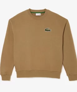 Lacoste Sweatshirts>Unisex Jogger-Sweatshirt Mit Krokodil-Aufnaher Braun Six