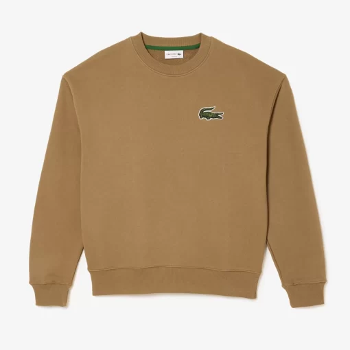 Lacoste Sweatshirts>Unisex Jogger-Sweatshirt Mit Krokodil-Aufnaher Braun Six