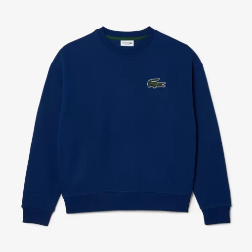 Lacoste Sweatshirts>Unisex Jogger-Sweatshirt Mit Krokodil-Aufnaher Navy Blau F9F