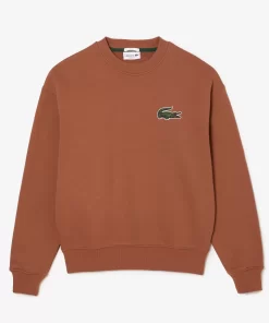 Lacoste Sweatshirts>Unisex Jogger-Sweatshirt Mit Krokodil-Aufnaher Hellbraun Lfa