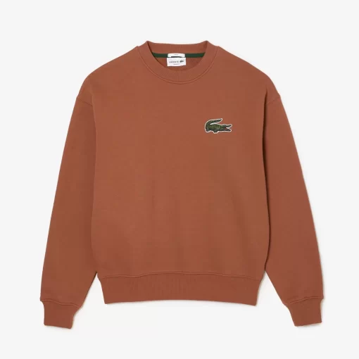 Lacoste Sweatshirts>Unisex Jogger-Sweatshirt Mit Krokodil-Aufnaher Hellbraun Lfa