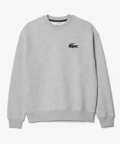 Lacoste Sweatshirts>Unisex Jogger-Sweatshirt Mit Krokodil-Aufnaher Heidekraut Grau Cca