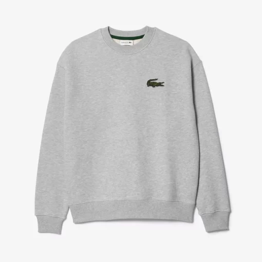 Lacoste Sweatshirts>Unisex Jogger-Sweatshirt Mit Krokodil-Aufnaher Heidekraut Grau Cca