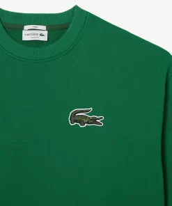 Lacoste Sweatshirts>Unisex Jogger-Sweatshirt Mit Krokodil-Aufnaher Grun Cnq