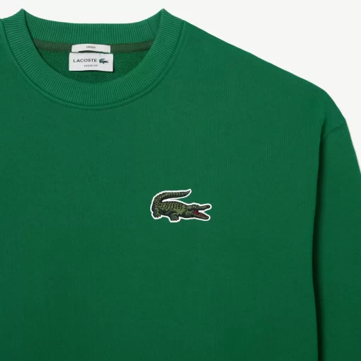 Lacoste Sweatshirts>Unisex Jogger-Sweatshirt Mit Krokodil-Aufnaher Grun Cnq