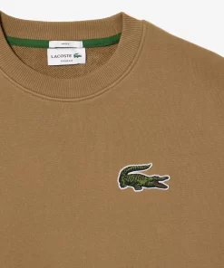 Lacoste Sweatshirts>Unisex Jogger-Sweatshirt Mit Krokodil-Aufnaher Braun Six