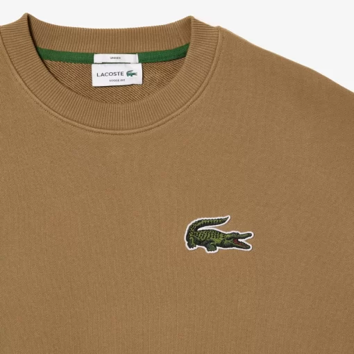 Lacoste Sweatshirts>Unisex Jogger-Sweatshirt Mit Krokodil-Aufnaher Braun Six