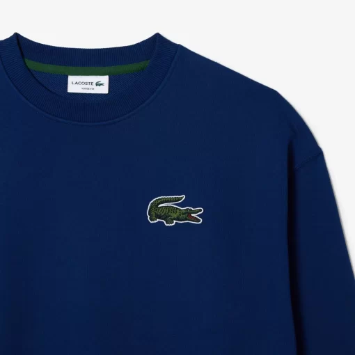 Lacoste Sweatshirts>Unisex Jogger-Sweatshirt Mit Krokodil-Aufnaher Navy Blau F9F