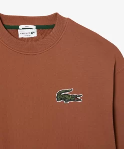 Lacoste Sweatshirts>Unisex Jogger-Sweatshirt Mit Krokodil-Aufnaher Hellbraun Lfa