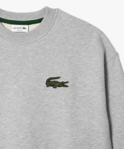 Lacoste Sweatshirts>Unisex Jogger-Sweatshirt Mit Krokodil-Aufnaher Heidekraut Grau Cca