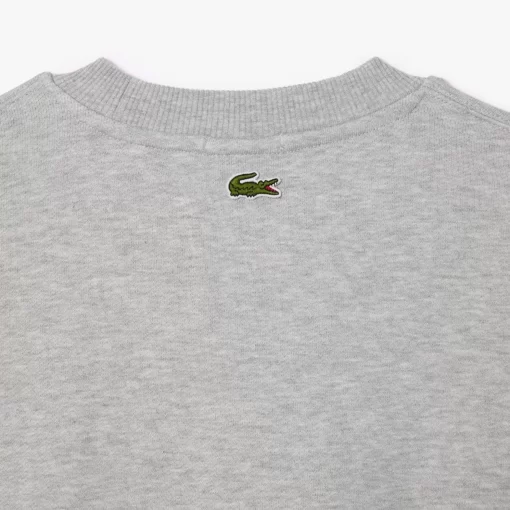 Lacoste Sweatshirts>Unisex Jogger-Sweatshirt Mit Krokodil-Aufnaher Heidekraut Grau Cca