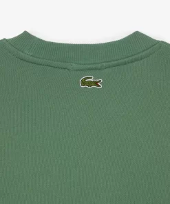 Lacoste Sweatshirts>Unisex Jogger-Sweatshirt Mit Krokodil-Aufnaher Khaki Grun Kx5