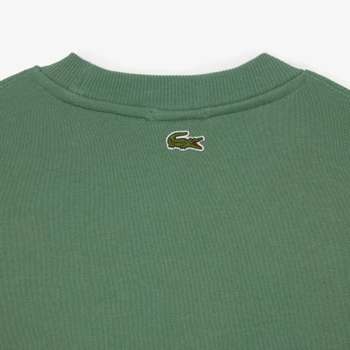 Lacoste Sweatshirts>Unisex Jogger-Sweatshirt Mit Krokodil-Aufnaher Khaki Grun Kx5