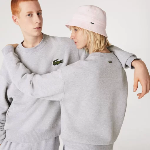 Lacoste Sweatshirts>Unisex Jogger-Sweatshirt Mit Krokodil-Aufnaher Heidekraut Grau Cca