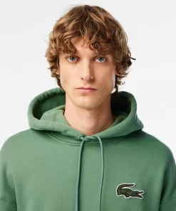 Lacoste Sweatshirts>Unisex Jogger-Sweatshirt Mit Krokodil-Aufnaher Khaki Grun Kx5