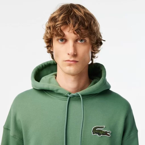 Lacoste Sweatshirts>Unisex Jogger-Sweatshirt Mit Krokodil-Aufnaher Khaki Grun Kx5