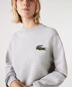 Lacoste Sweatshirts>Unisex Jogger-Sweatshirt Mit Krokodil-Aufnaher Heidekraut Grau Cca