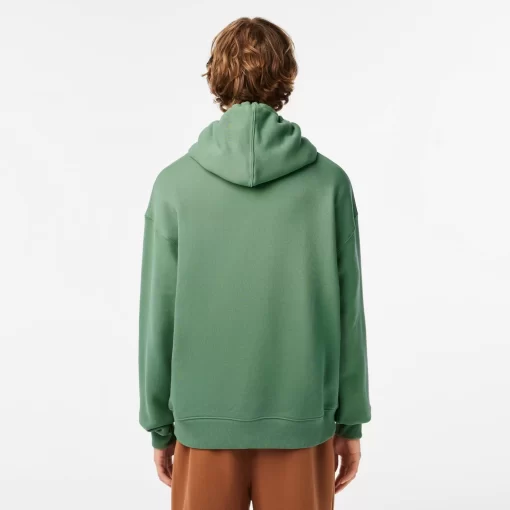 Lacoste Sweatshirts>Unisex Jogger-Sweatshirt Mit Krokodil-Aufnaher Khaki Grun Kx5