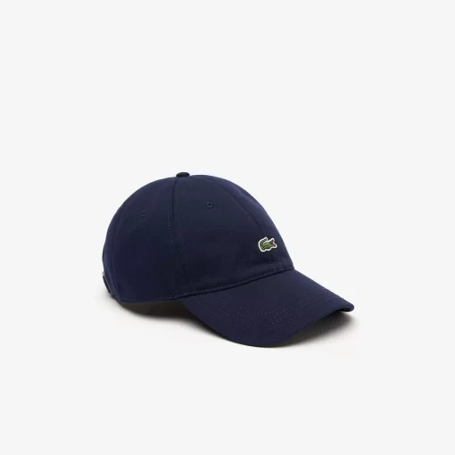 Lacoste Caps & Hüte>Unisex Kappe Aus Bio-Baumwolltwill Navy Blau 166