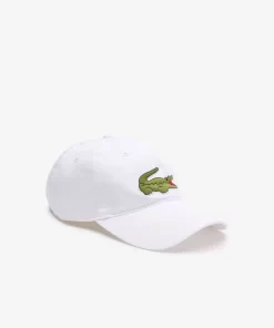 Lacoste Caps & Hüte>Unisex Kappe Aus Bio-Baumwolltwill Weis 001