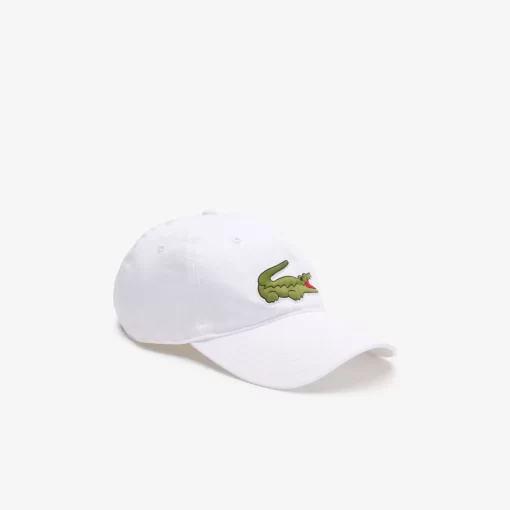 Lacoste Caps & Hüte>Unisex Kappe Aus Bio-Baumwolltwill Weis 001