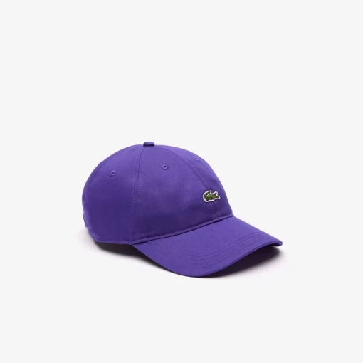 Lacoste Caps & Hüte>Unisex Kappe Aus Bio-Baumwolltwill Lila Sni