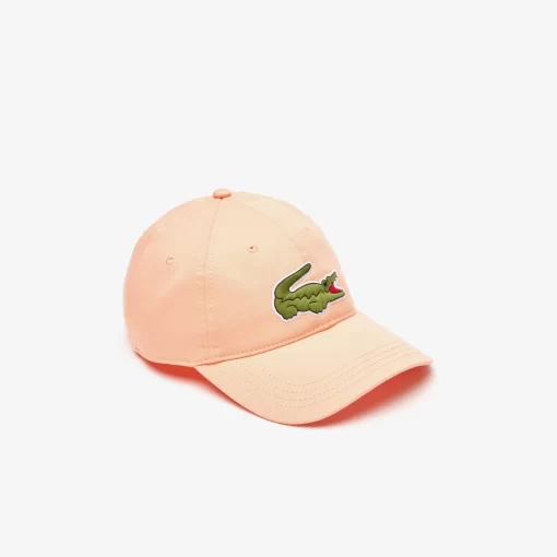 Lacoste Caps & Hüte>Unisex Kappe Aus Bio-Baumwolltwill Hell Orange Heb