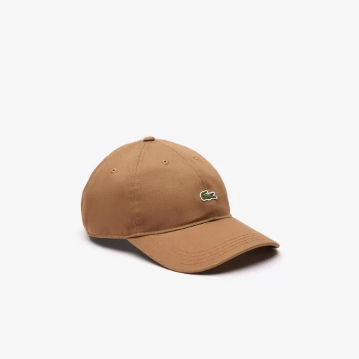 Lacoste Caps & Hüte>Unisex Kappe Aus Bio-Baumwolltwill Braun Six