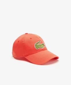 Lacoste Caps & Hüte>Unisex Kappe Aus Bio-Baumwolltwill Orange 02K