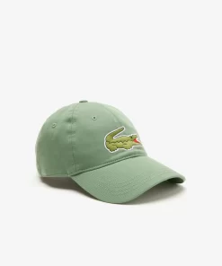 Lacoste Caps & Hüte>Unisex Kappe Aus Bio-Baumwolltwill Khaki Grun Kx5