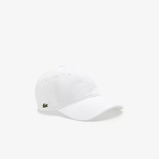 Lacoste Caps & Hüte>Unisex Kappe Aus Bio-Baumwolltwill Weis 001