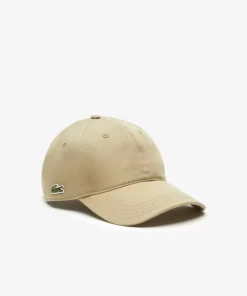 Lacoste Caps & Hüte>Unisex Kappe Aus Bio-Baumwolltwill Beige Cb8