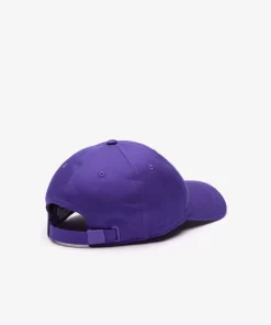 Lacoste Caps & Hüte>Unisex Kappe Aus Bio-Baumwolltwill Lila Sni