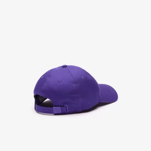 Lacoste Caps & Hüte>Unisex Kappe Aus Bio-Baumwolltwill Lila Sni