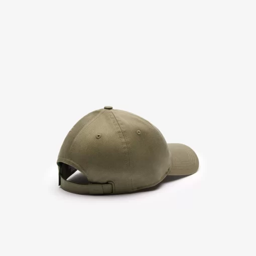 Lacoste Caps & Hüte>Unisex Kappe Aus Bio-Baumwolltwill Khaki Grun 316