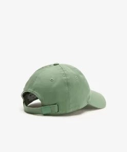 Lacoste Caps & Hüte>Unisex Kappe Aus Bio-Baumwolltwill Khaki Grun Kx5