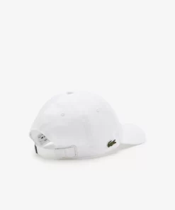 Lacoste Caps & Hüte>Unisex Kappe Aus Bio-Baumwolltwill Weis 001