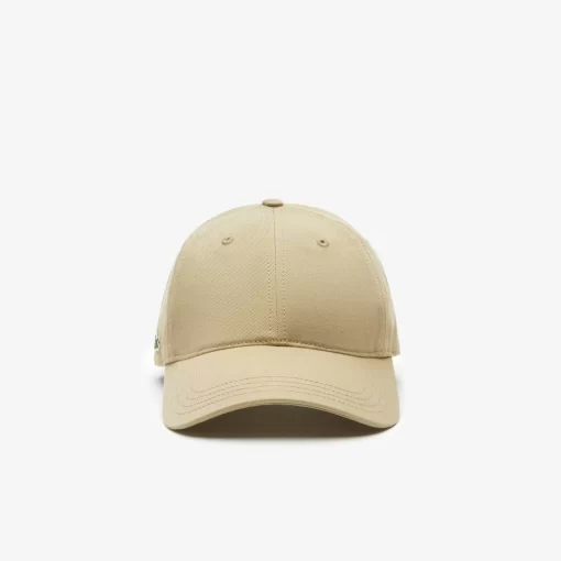 Lacoste Caps & Hüte>Unisex Kappe Aus Bio-Baumwolltwill Beige Cb8