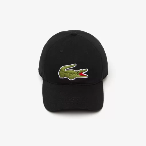 Lacoste Caps & Hüte>Unisex Kappe Aus Bio-Baumwolltwill Schwarz 031