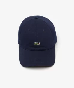 Lacoste Caps & Hüte>Unisex Kappe Aus Bio-Baumwolltwill Navy Blau 166