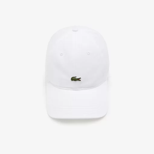 Lacoste Caps & Hüte>Unisex Kappe Aus Bio-Baumwolltwill Weis 001