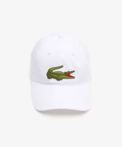 Lacoste Caps & Hüte>Unisex Kappe Aus Bio-Baumwolltwill Weis 001