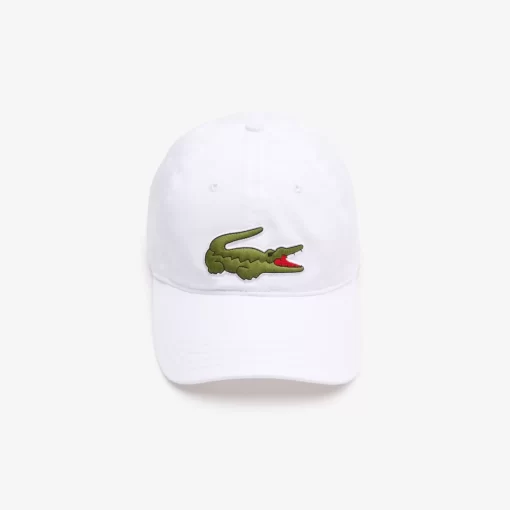 Lacoste Caps & Hüte>Unisex Kappe Aus Bio-Baumwolltwill Weis 001