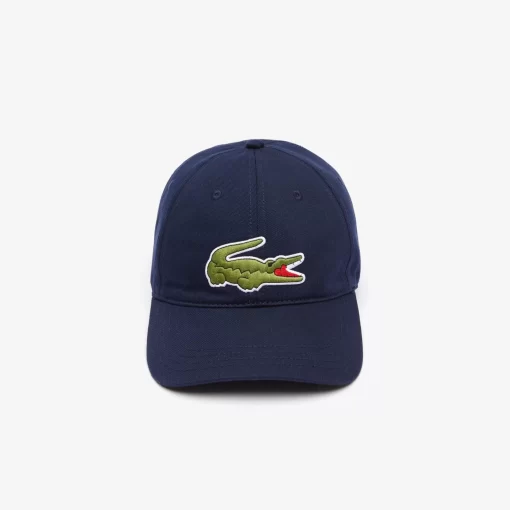 Lacoste Caps & Hüte>Unisex Kappe Aus Bio-Baumwolltwill Navy Blau 166