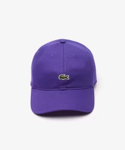 Lacoste Caps & Hüte>Unisex Kappe Aus Bio-Baumwolltwill Lila Sni