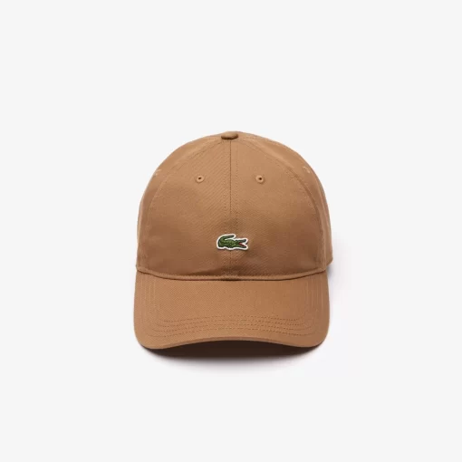 Lacoste Caps & Hüte>Unisex Kappe Aus Bio-Baumwolltwill Braun Six