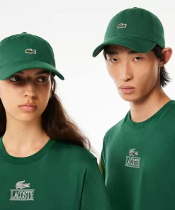 Lacoste Caps & Hüte>Unisex Kappe Aus Bio-Baumwolltwill Grun 132