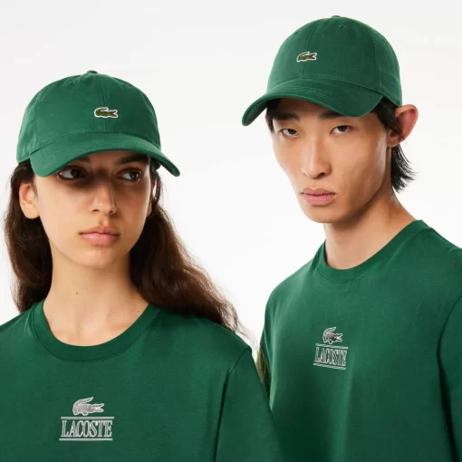 Lacoste Caps & Hüte>Unisex Kappe Aus Bio-Baumwolltwill Grun 132