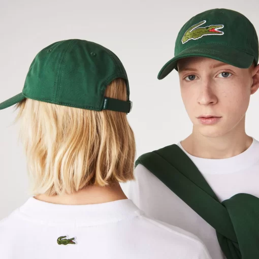 Lacoste Caps & Hüte>Unisex Kappe Aus Bio-Baumwolltwill Grun 132